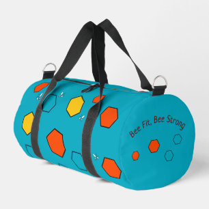 Bee Fit, Bee Strong Duffel Bag   Customisable