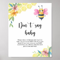 Bee floral - Don't say baby 