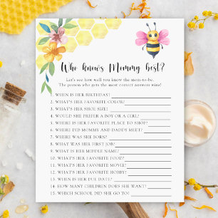 Bee floral - Who knows mommy best