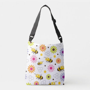 Bee & Flowers Crossbody Bag