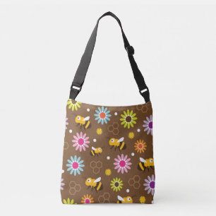 Bee & Flowers Crossbody Bag