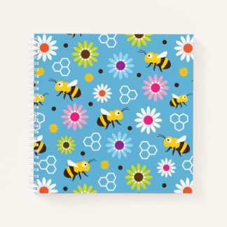 Bee & Flowers Notebook
