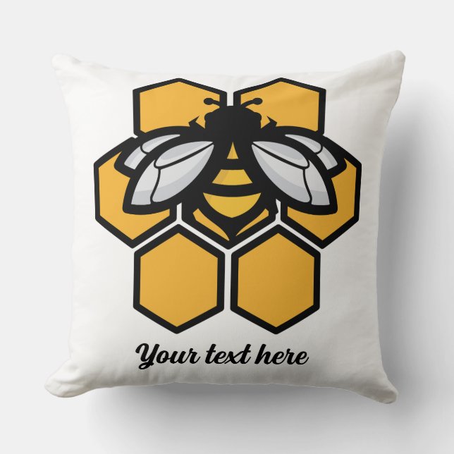bee fly away cushion (Front)