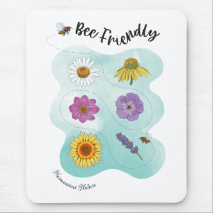 Bee friendly - Harmonious Nature Mouse Pad