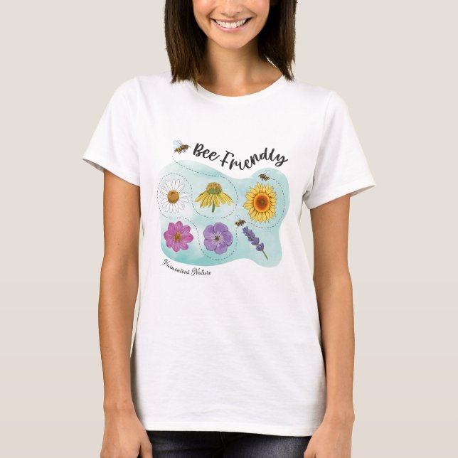 Bee friendly - Harmonious Nature T-Shirt (Front)
