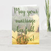Bee Full of Love Photo Wedding Congratulations
