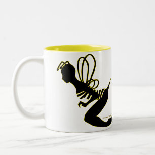 Bee Girl Silhouette Mug