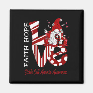 Bee Gnome Love Sickle Cell Anaemia Awareness Magnet