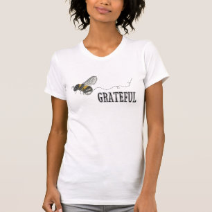 Bee Grateful Cute Womens T-Shirt