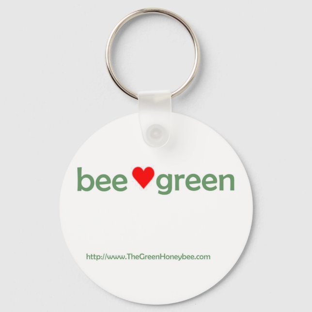 Bee Green keychain (Front)