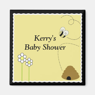 BEE HAPPY Baby Shower Favour Magnet