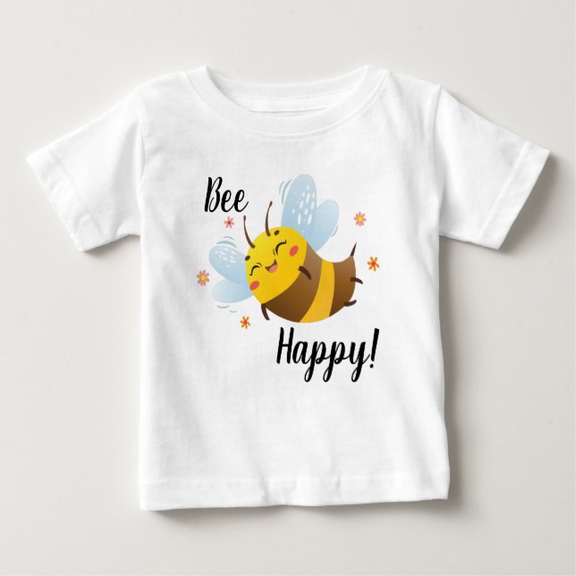 Bee Happy Baby T-Shirt (Front)
