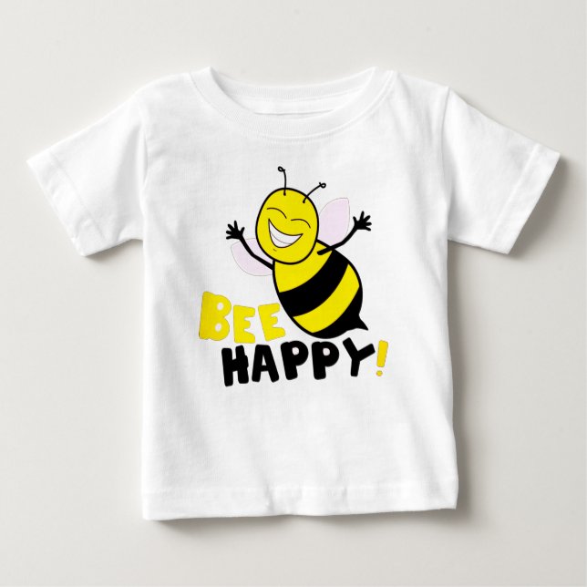 Bee Happy Baby T-Shirt (Front)