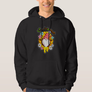 Bee Happy Bee Kind Beekeeper Spring Gnome Hoodie