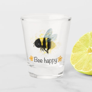 Bee Happy! Bumble Bee Shot glass