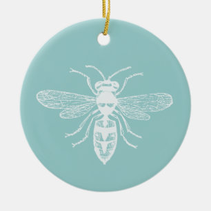 Bee Happy Ceramic Tree Decoration
