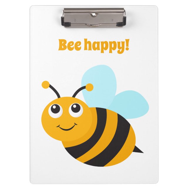 Bee happy Clipboard (Front)