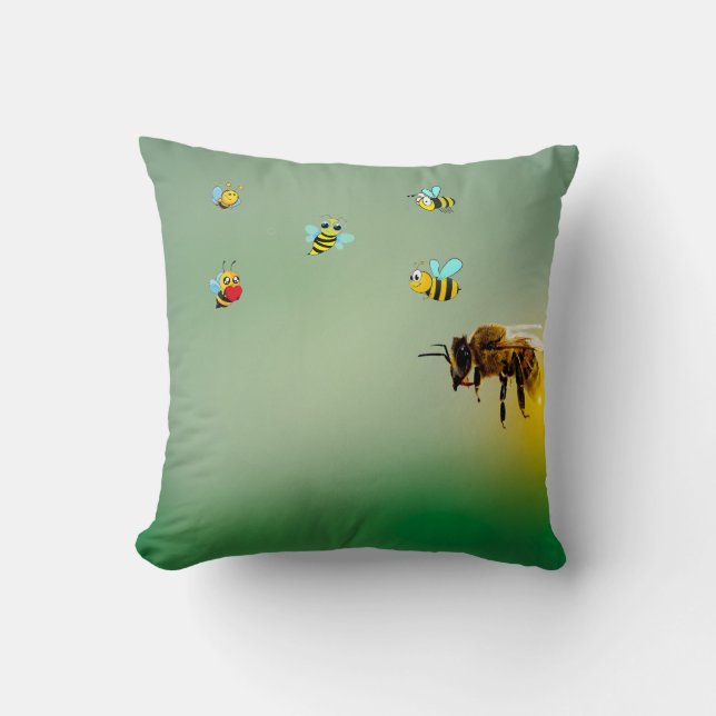 Bee Happy Cushion (Front)