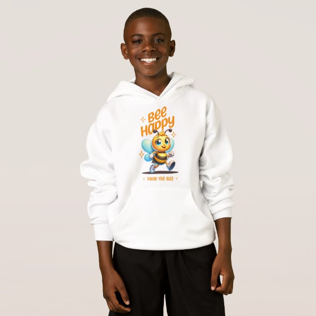 Bee Happy Cute Bee Follow Your Buzz (Front Full)