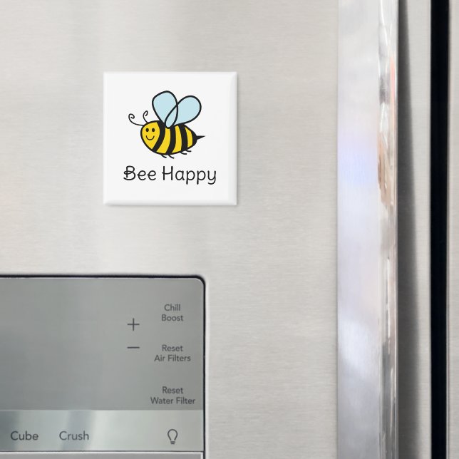 Bee Happy funny beekeeping magnet (In Situ (Fridge))