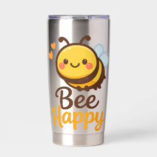 Bee Happy Insulated Tumbler