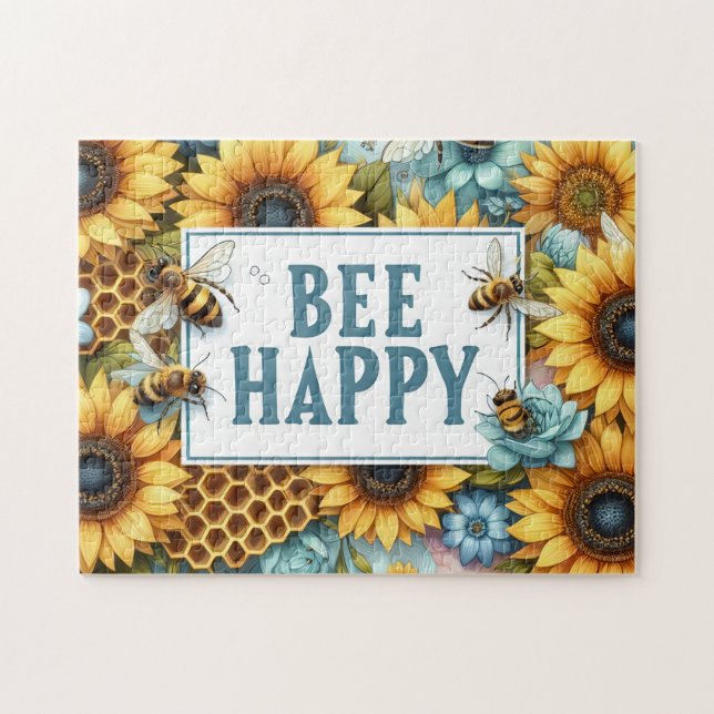 Bee Happy Jigsaw Puzzle (Horizontal)