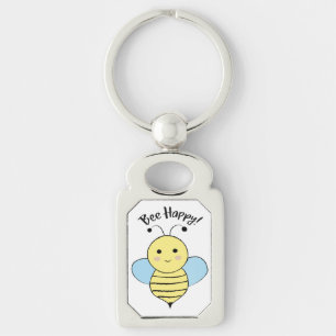 Bee Happy Key Ring