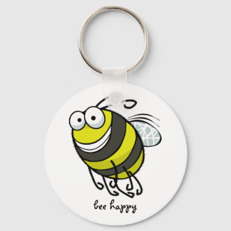 Bee Happy Key Ring