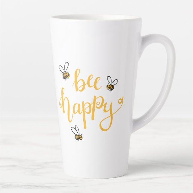 Bee happy latte mug (Right)