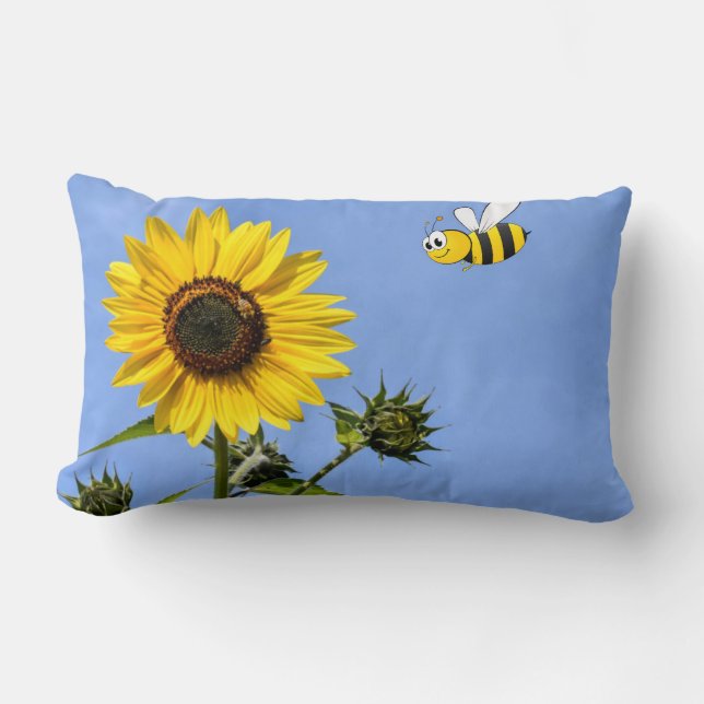 Bee Happy Lumbar Cushion (Front)