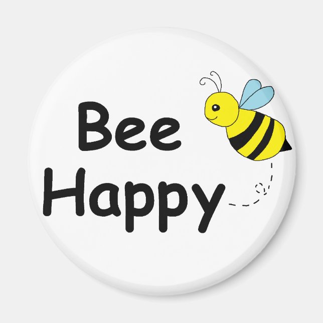 Bee Happy Magnet (Front)