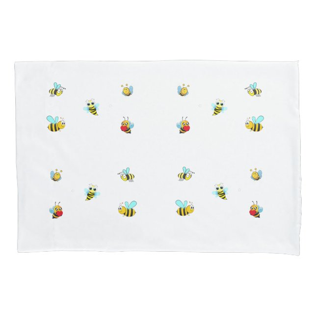 Bee Happy Pillowcase (Front)