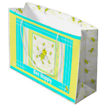 Bee Happy Present Gift Wrap