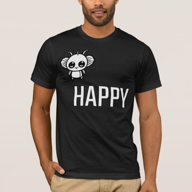 Bee Happy :) T-Shirt (Front)
