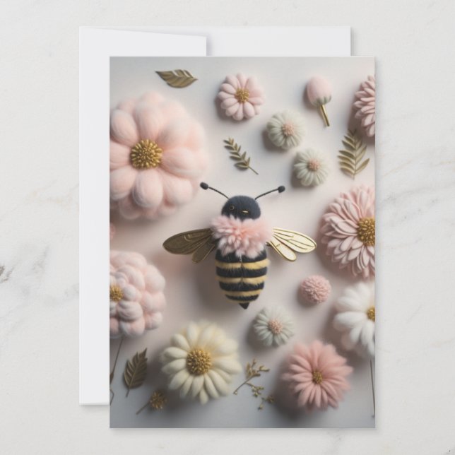Bee Happy  Thank You Card (Front)