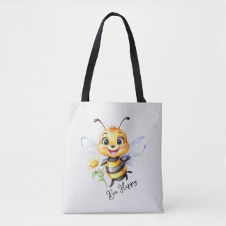 Bee Happy Tote Bag