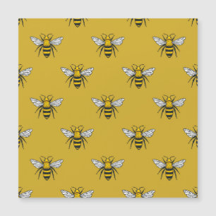 Bee Haven: Vintage Yellow Pattern