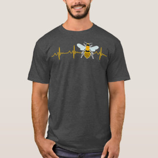 Bee heartbeat beekeeper Hobby beekeeper  T-Shirt