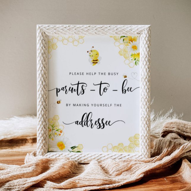 Bee Help the Busy parents Address an Envelope Post Poster (Creator Uploaded)