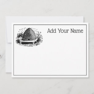 Bee Hive and Bees #1 Heraldic Vintage