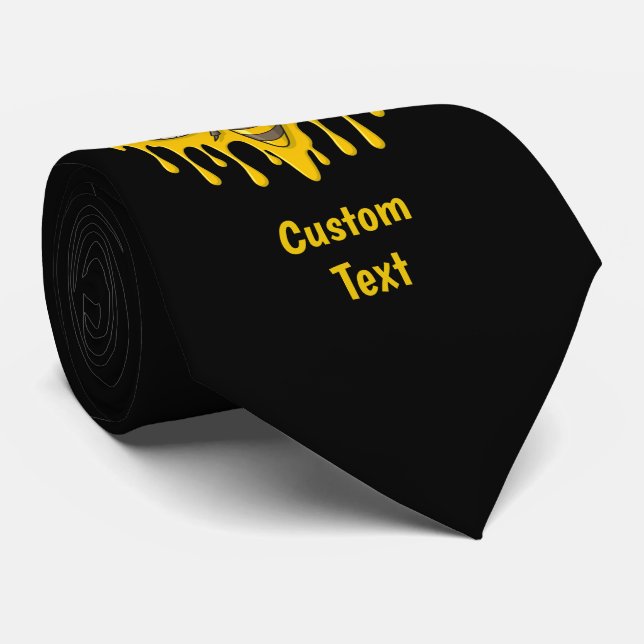 Bee Hive Honey Tie (Rolled)