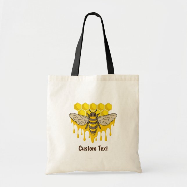 Bee Hive Honey Tote Bag (Front)