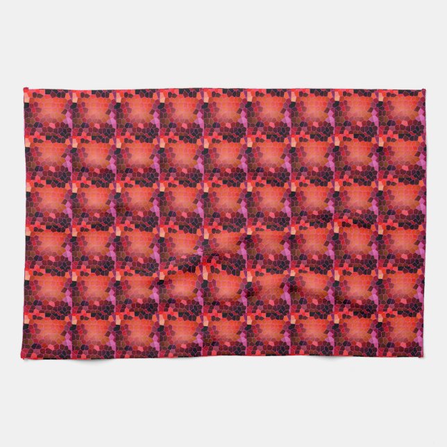 Bee Hive Pattern Tea Towel (Horizontal)
