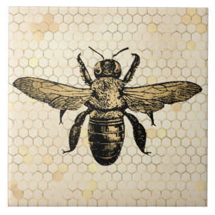 Bee Hive Rustic Gold Honeycomb Tile