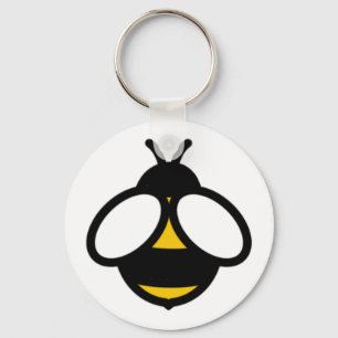 Bee, honey bee, bumblebee simple bee graphic  key ring
