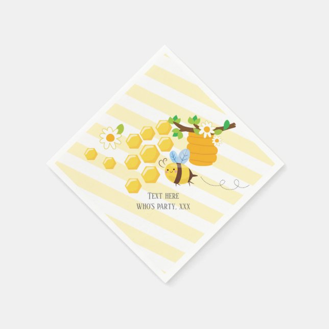 bee, honey bee, honey comb , Bumble bee Napkin (Corner)