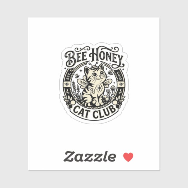Bee Honey Cat Funny Cat Graphic - Bee Honey Cat Cl (Sheet)