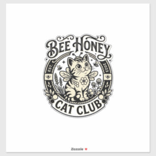 Bee Honey Cat Funny Cat Graphic - Bee Honey Cat Cl