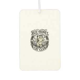 Bee Honey Cat Funny Cat Graphic - Bee Honey Cat Cl Car Air Freshener