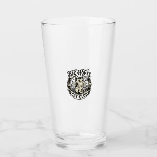 Bee Honey Cat Funny Cat Graphic - Bee Honey Cat Cl Glass